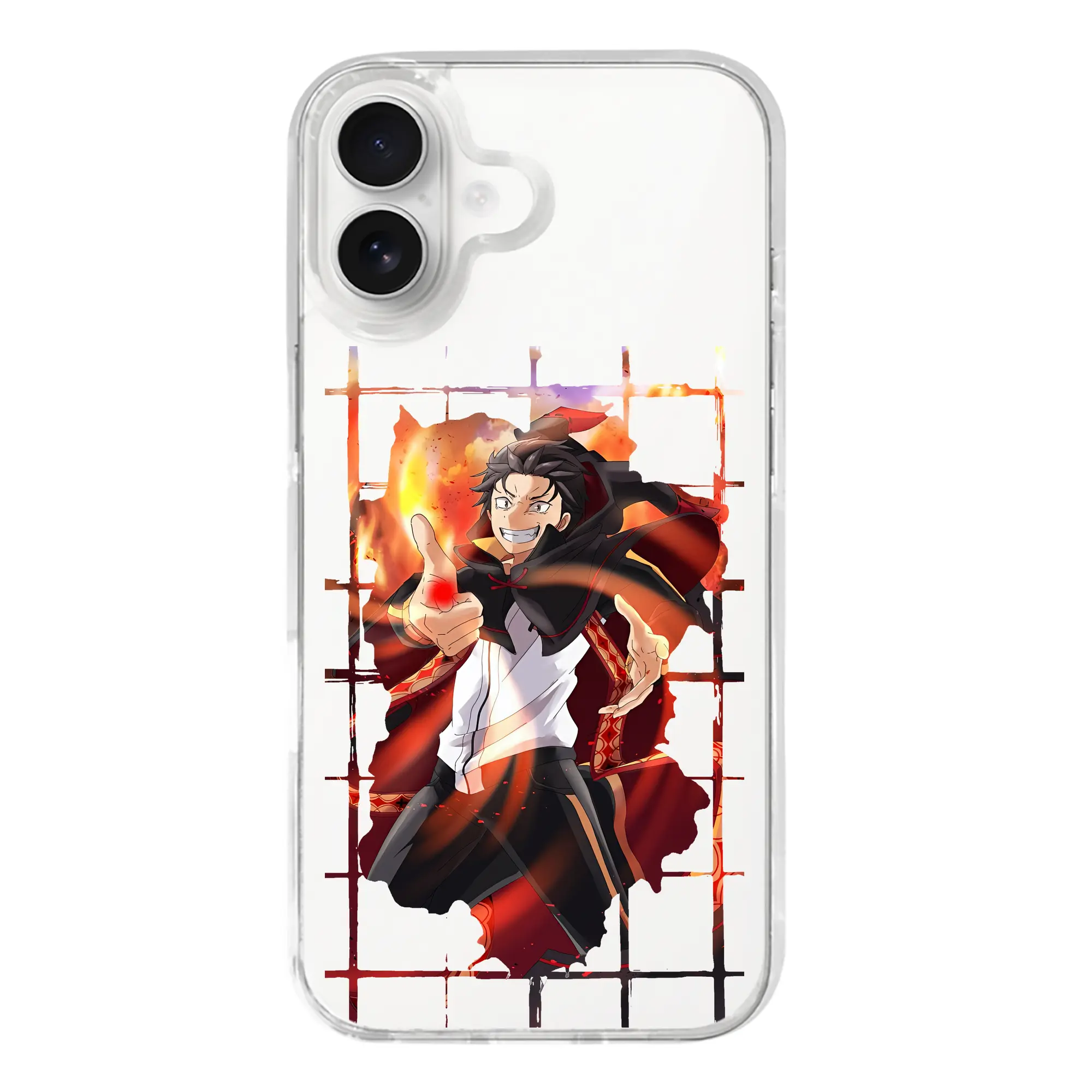 リゼロ グッズ ナツキ・スバル - iPhone 17シリーズ 透明スマホケース – 薄型・耐衝撃・精密フィット保護カバー